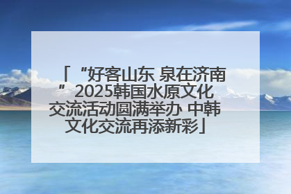 “好客山东 泉在济南”2025韩国水原文化交流活动圆满举办 中韩文化交流再添新彩