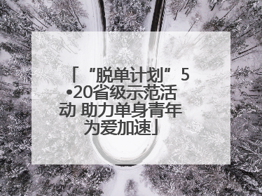 “脱单计划”5•20省级示范活动 助力单身青年为爱加速
