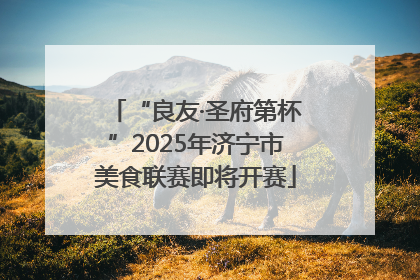 “良友·圣府第杯”2025年济宁市美食联赛即将开赛