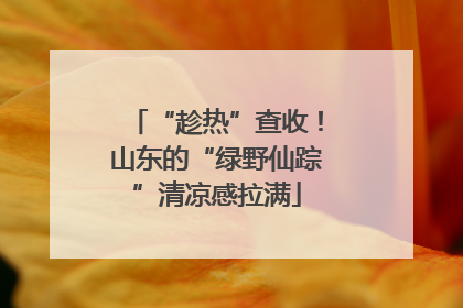 “趁热”查收！山东的“绿野仙踪”清凉感拉满