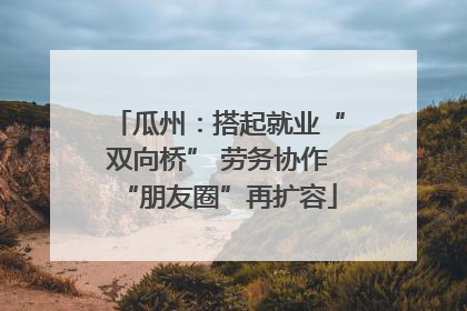瓜州：搭起就业“双向桥” 劳务协作“朋友圈”再扩容