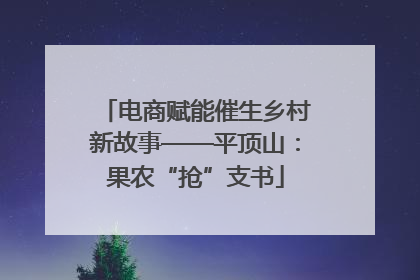 电商赋能催生乡村新故事——平顶山：果农“抢”支书