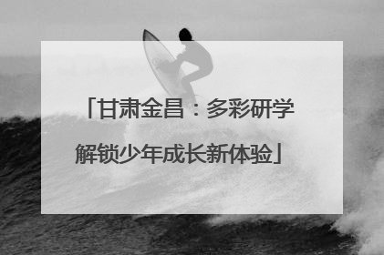 甘肃金昌：多彩研学解锁少年成长新体验