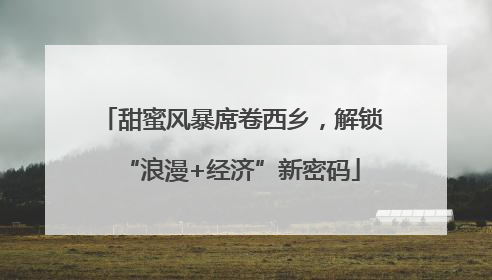 甜蜜风暴席卷西乡，解锁“浪漫+经济”新密码