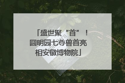 盛世聚“首”！圆明园七尊兽首亮相安徽博物院
