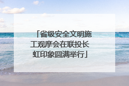 省级安全文明施工观摩会在联投长虹印象圆满举行