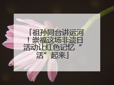 祖孙同台讲运河！崇福这场非遗日活动让红色记忆“活”起来