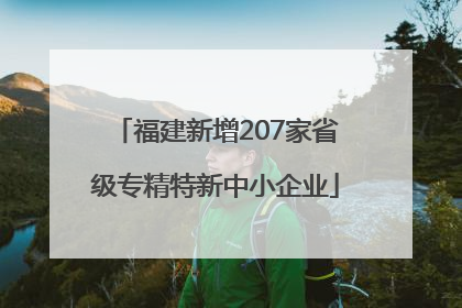 福建新增207家省级专精特新中小企业