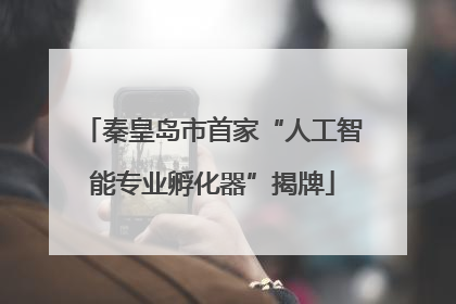 秦皇岛市首家“人工智能专业孵化器”揭牌