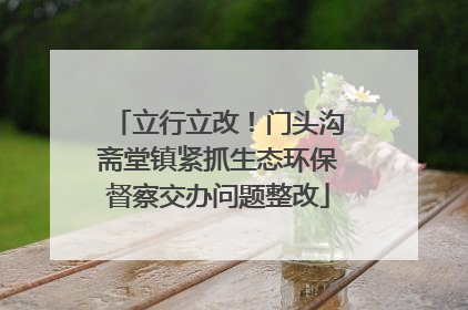 立行立改！门头沟斋堂镇紧抓生态环保督察交办问题整改