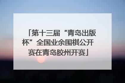 第十三届“青岛出版杯”全国业余围棋公开赛在青岛胶州开赛