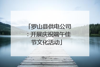 罗山县供电公司：开展庆祝端午佳节文化活动