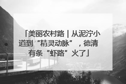 美丽农村路｜从泥泞小道到“精灵动脉”，德清有条“虾路”火了