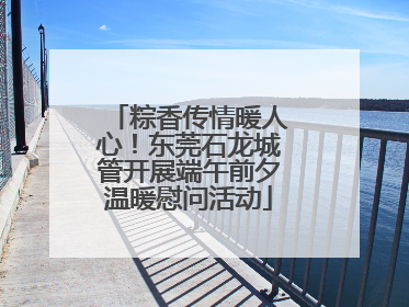 粽香传情暖人心！东莞石龙城管开展端午前夕温暖慰问活动