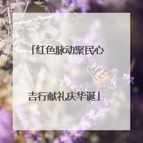 红色脉动聚民心 吉行献礼庆华诞