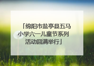 绵阳市盐亭县五马小学六一儿童节系列活动圆满举行