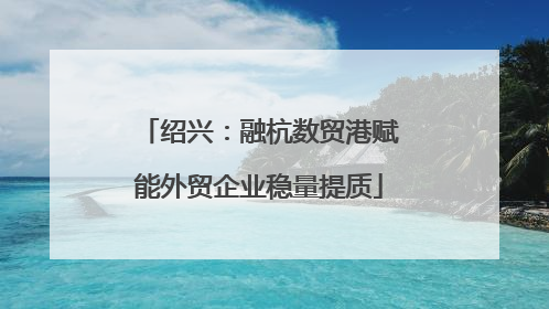绍兴：融杭数贸港赋能外贸企业稳量提质