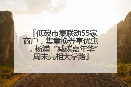 低碳市集联动55家商户，集章换券享优惠，杨浦“减碳嘉年华”周末亮相大学路
