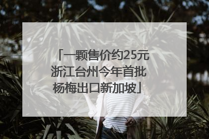 一颗售价约25元 浙江台州今年首批杨梅出口新加坡