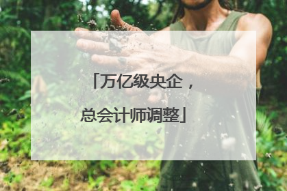 万亿级央企，总会计师调整