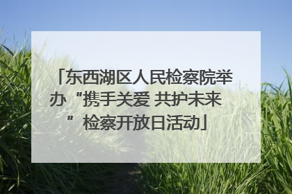 东西湖区人民检察院举办“携手关爱 共护未来”检察开放日活动