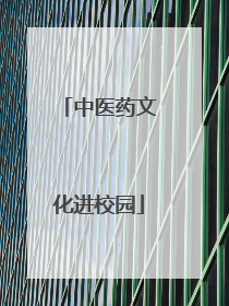 中医药文化进校园