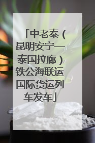 中老泰（昆明安宁—泰国拉廊）铁公海联运国际货运列车发车