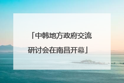 中韩地方政府交流研讨会在南昌开幕