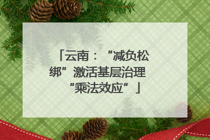 云南：“减负松绑”激活基层治理“乘法效应”