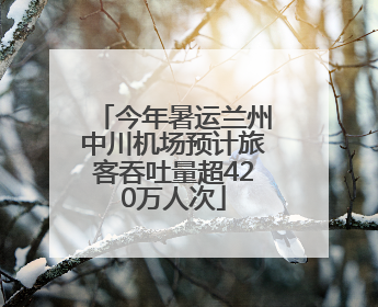 今年暑运兰州中川机场预计旅客吞吐量超420万人次