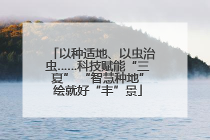 以种适地、以虫治虫……科技赋能“三夏” “智慧种地”绘就好“丰”景