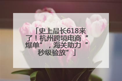 史上最长618来了！杭州跨境电商“爆单”，海关助力“秒级验放”