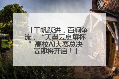千帆跃进，百舸争流，“天翼云息壤杯”高校AI大赛总决赛即将开启！