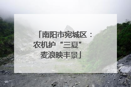 南阳市宛城区：农机护“三夏” 麦浪映丰景