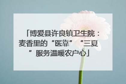博爱县许良镇卫生院：麦香里的“医靠”“三夏”服务温暖农户心
