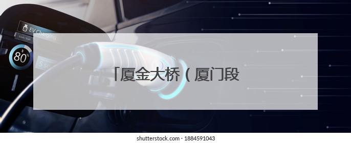 厦金大桥（厦门段），最新进展！