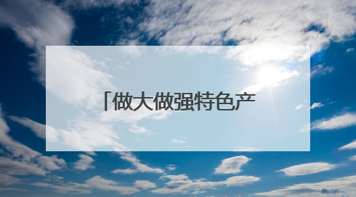 做大做强特色产业 奏响乡村振兴“富民曲”