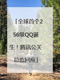 全球首个256级QQ诞生！腾讯公关总监回应