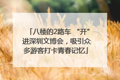 八楼的2路车 “开” 进深圳文博会，吸引众多游客打卡青春记忆