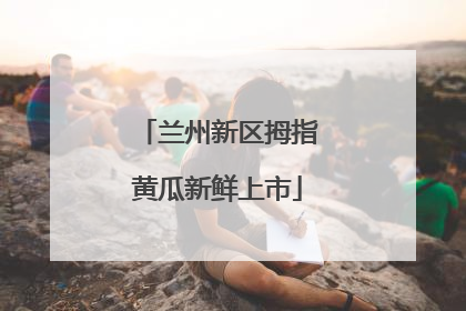 兰州新区拇指黄瓜新鲜上市