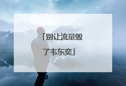 别让流量毁了韦东奕