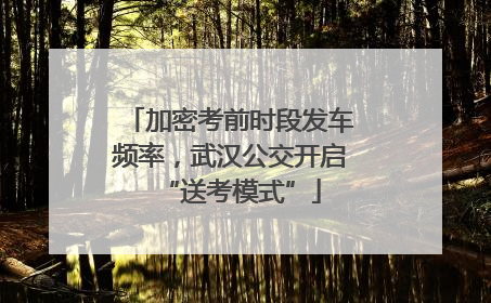 加密考前时段发车频率，武汉公交开启“送考模式”