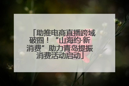 助推电商直播跨域破圈！“山海约·新消费”助力青岛提振消费活动启动