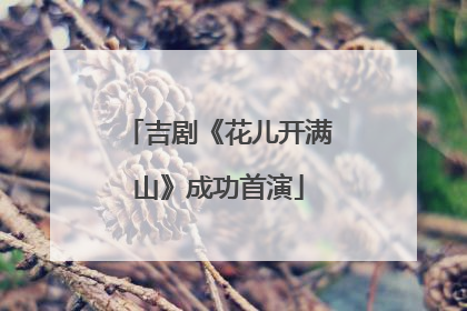 吉剧《花儿开满山》成功首演