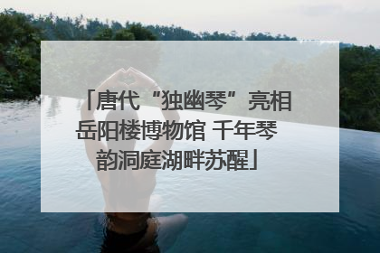 唐代“独幽琴”亮相岳阳楼博物馆 千年琴韵洞庭湖畔苏醒