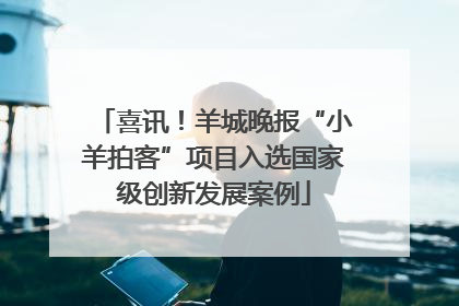 喜讯！羊城晚报“小羊拍客”项目入选国家级创新发展案例