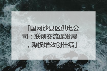 国网沙县区供电公司：联创交流促发展，降损增效创佳绩