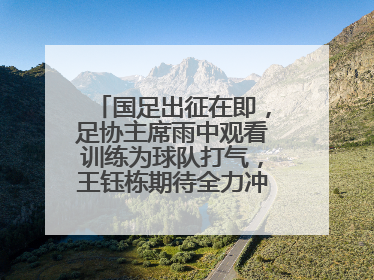 国足出征在即，足协主席雨中观看训练为球队打气，王钰栋期待全力冲击印尼队