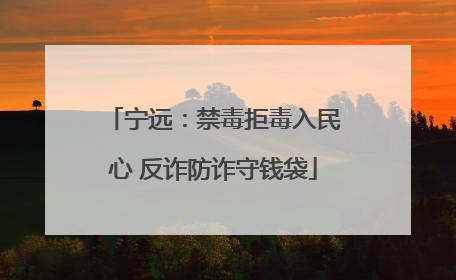 宁远：禁毒拒毒入民心 反诈防诈守钱袋
