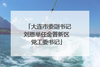 大连市委副书记刘恩举任金普新区党工委书记